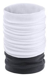 Obrázky: Biela bandana s flísom - šatka/nákrčník/čiapka