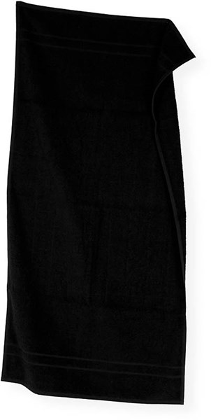 Obrázky: Čierny uterák LUXURY 30x50 cm,gram. 400 g/m2, Obrázok 4