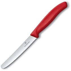 Obrázky: Červený nôž na rajčiny VICTORINOX, vlnková čepeľ