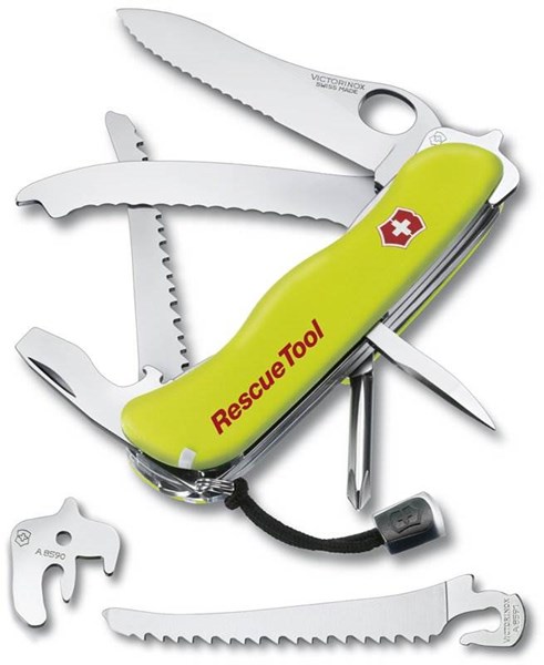 Obrázky: VICTORINOX RESCUE TOOL nôž s 15 funkciami, žltá, Obrázok 3