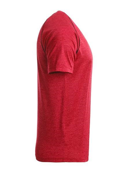 Obrázky: Pánske funkčné tričko SPORT 130,červený melír XL, Obrázok 4