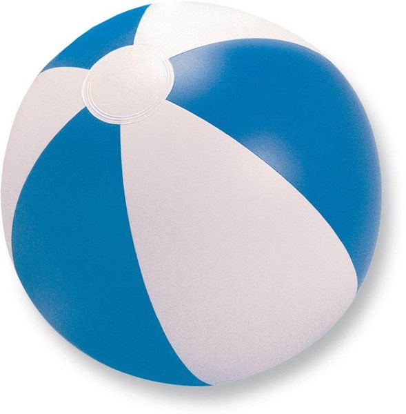 Obrázky: Nafukovacia plážová lopta,modrá/biela, Obrázok 1