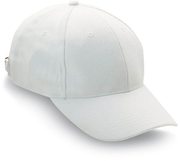 Obrázky: Šesťdielna baseballová čiapka, biela