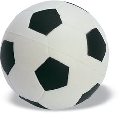 Obrázky: Futbalová antistresová loptička, biela-čierna