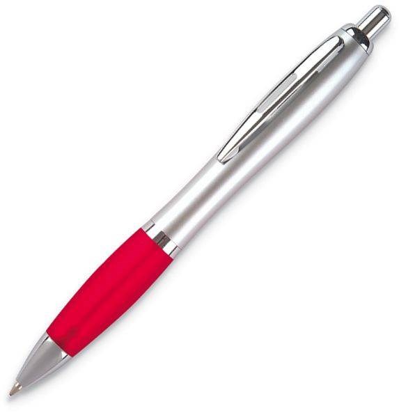 Obrázky: OKAY, guličkové pero, červená/strieborná, Obrázok 2