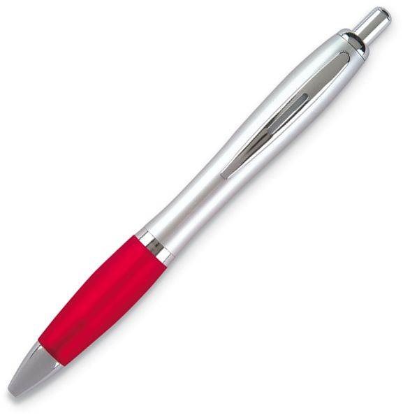 Obrázky: OKAY, guličkové pero, červená/strieborná, Obrázok 4