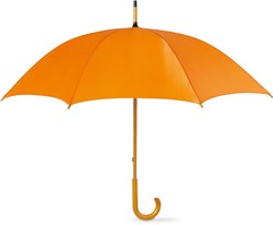 Obrázky: Klasický dáždnik so zahnutou rúčkou, oranžová