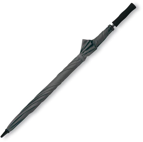 Obrázky: Dáždnik odolný, s penovou rukoväťou, sivá, Obrázok 4