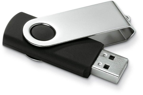 Obrázky: USB kľúč 1 GB, čierna, Obrázok 2