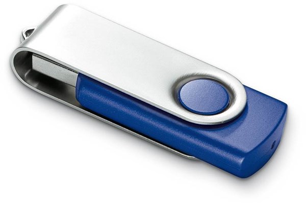 Obrázky: Twister Techmate modro-strieborný USB disk 4GB