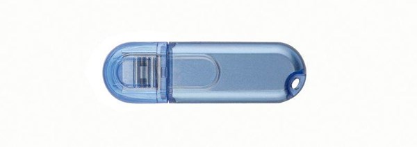 Obrázky: Infotech mini USB flash disk modrý 1GB, Obrázok 3