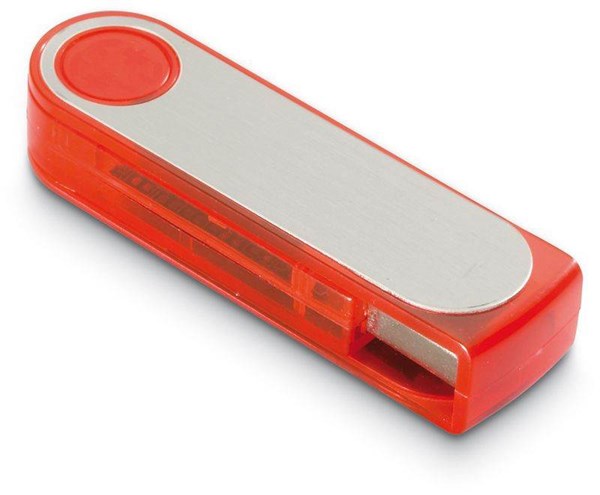 Obrázky: USB kľúč 8 GB, transparentná červená