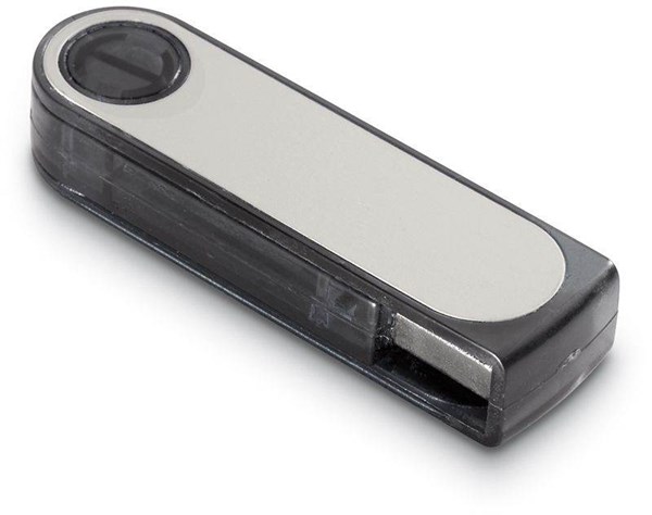 Obrázky: USB kľúč 2 GB, transparentná šedá