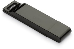 Obrázky: USB kľúč Dataflat plochý, 16 GB, čierna