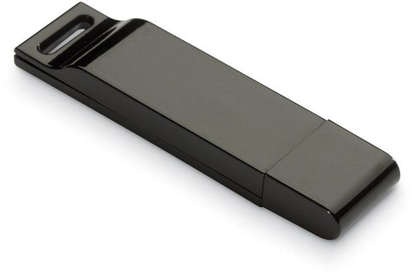 Obrázky: Dataflat plochý čierny USB flash disk 32 GB