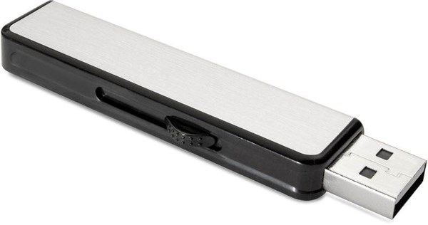 Obrázky: USB kľúč Memoslide, 16 GB, strieborna-čierna, Obrázok 3
