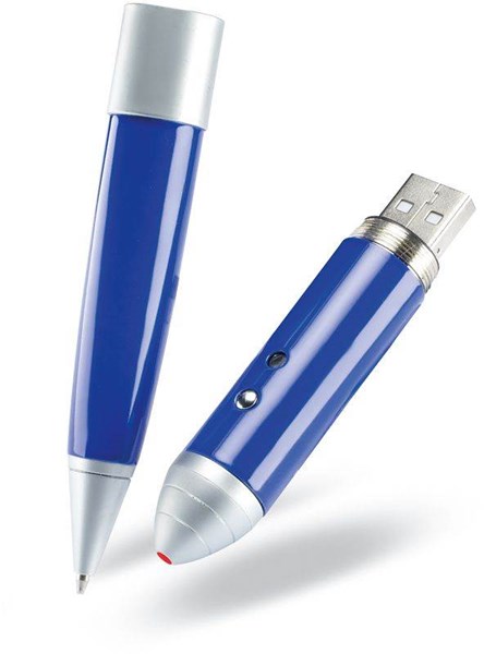 Obrázky: Datalaser modrý USB flash disk,laser+gul.pero 4GB, Obrázok 4