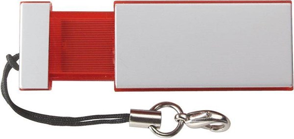 Obrázky: USB kľúč Memopush vysúvací 2 GB, červená, Obrázok 2