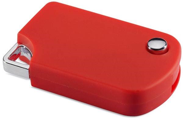 Obrázky: Popmemo červený vysúvací USB flash disk 16 GB