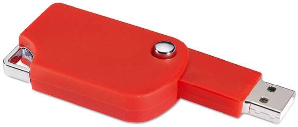 Obrázky: Popmemo červený vysúvací USB flash disk 8 GB, Obrázok 3