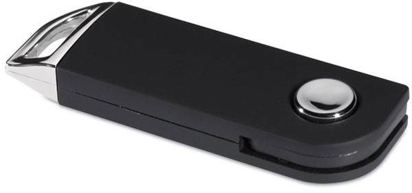 Obrázky: Slimpopmemo čierny vysúvací USB flash disk 16 GB