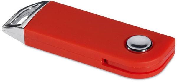 Obrázky: Slimpopmemo červený vysúvací USB flash disk 16 GB