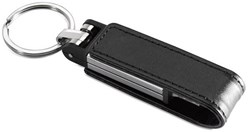 Obrázky: Magring USB flash disk 2 GB v čiernom kož. obale