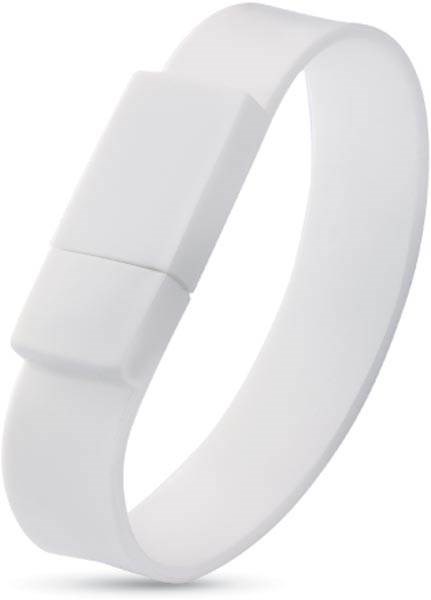 Obrázky: Wristflash USB disk biely náramok 4GB