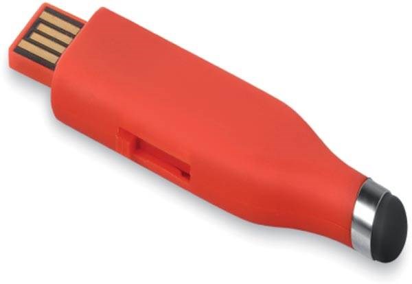 Obrázky: Touchflash červený USB disk na dotyk. displej 2GB, Obrázok 3