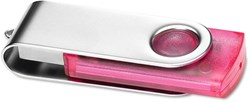 Obrázky: Transtech ružovo-strieborný USB disk 8 GB