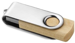 Obrázky: Turnwoodflash rotujúci flash disk 1GB,sv. hnedá