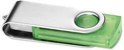 Obrázky: Twister Transtech 3.0 zeleno-strieb. USB disk 16GB