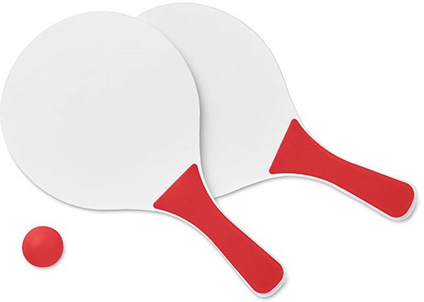 Obrázky: Malý plážový set na tenis, červený, Obrázok 2