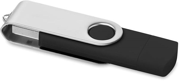 Obrázky: OTG Twister flash disk 16 GB s micro USB, čierny