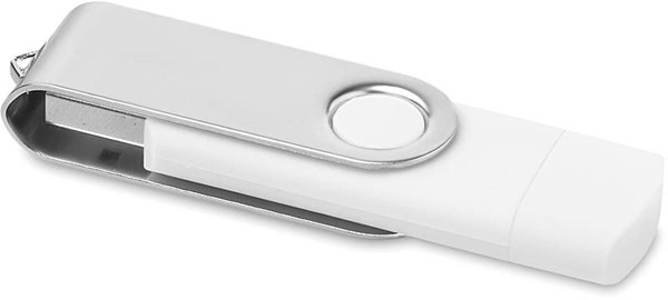 Obrázky: OTG Twister flash disk 4 GB s micro USB, biely