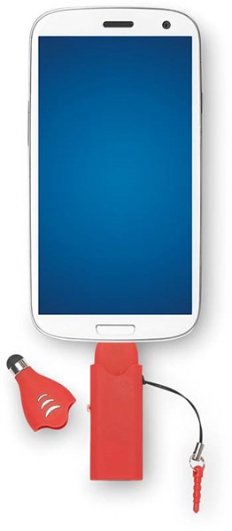 Obrázky: OTG Touch USB flash disk 2 GB so stylusom,červený, Obrázok 7