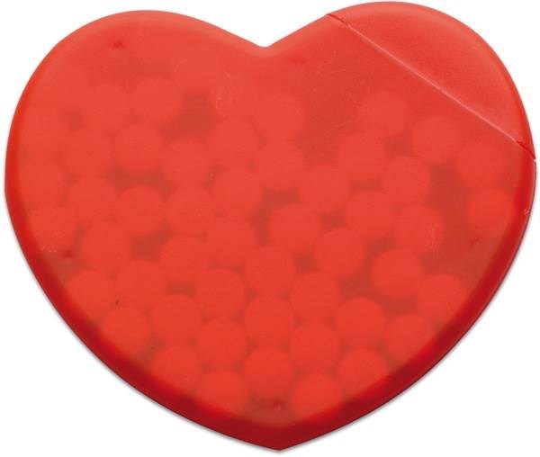 Obrázky: Cukríky v červenom dávkovači v tvare srdca, Obrázok 1