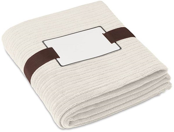 Obrázky: Komfortná domáca béžová flísová deka