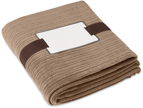 Obrázky: Komfortná domáca khaki flísová deka