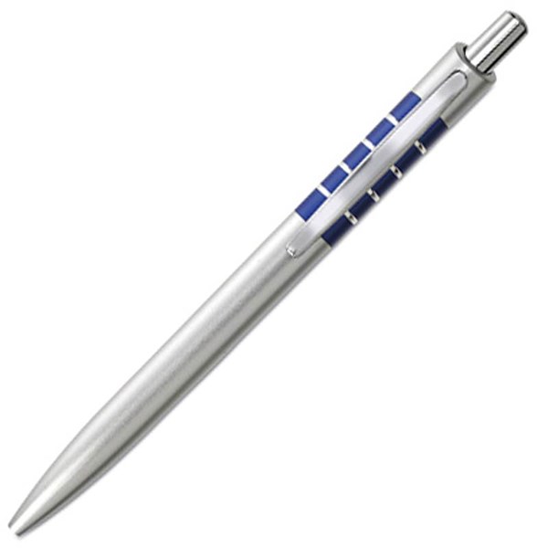 Obrázky: Plastové guličkové pero, modrá, Obrázok 2