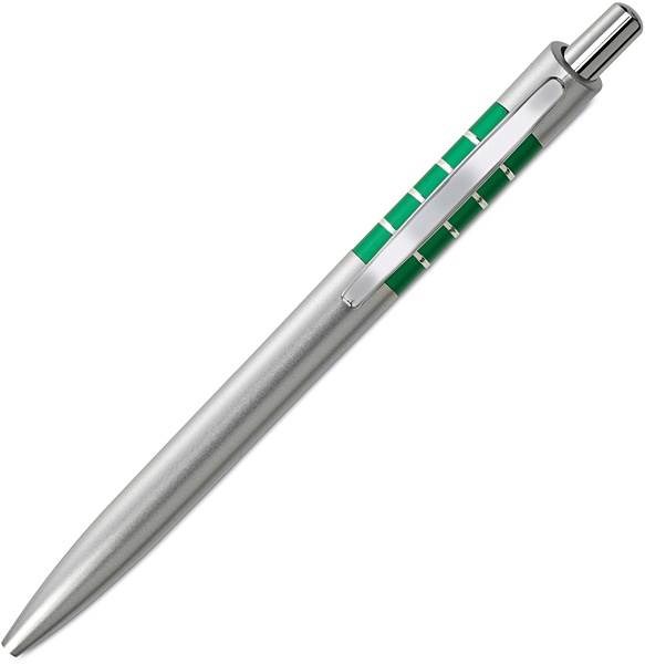 Obrázky: Plastové guličkové pero, zelená, Obrázok 2
