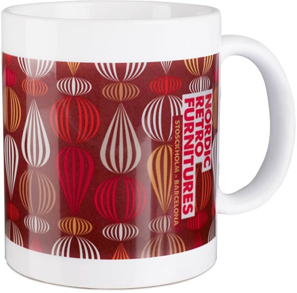 Obrázky: Keramický hrnček s povrchom pre sublimáciu, biela, Obrázok 2