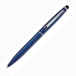 Obrázky: Kovové guličkové pero so stylusom modré