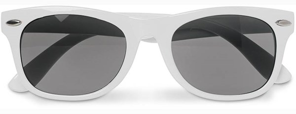 Obrázky: Plastové slnečné okuliare pre deti, biele, Obrázok 1