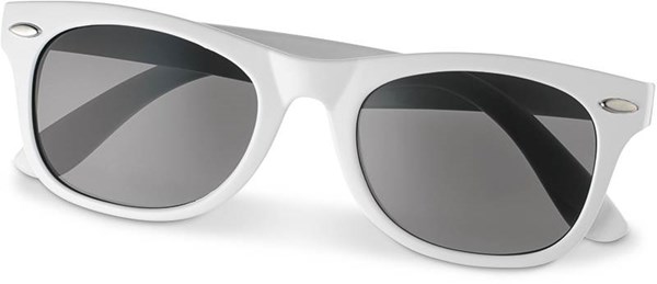 Obrázky: Plastové slnečné okuliare pre deti, biele, Obrázok 2