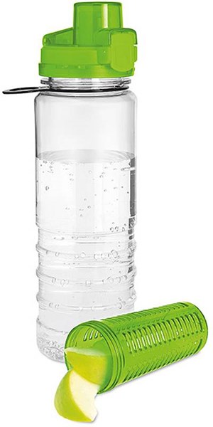 Obrázky: Limetk. plastová fľaša s vložkou na ovocie,700 ml, Obrázok 3