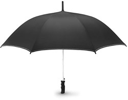 Obrázky: Čierny automatický dáždnik s bielym prešitím