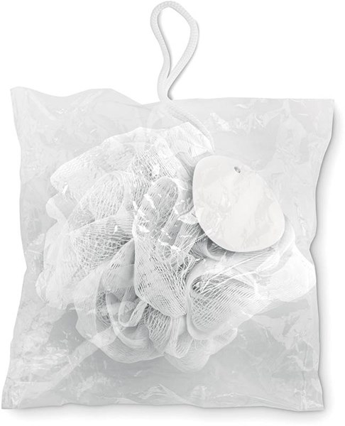 Obrázky: Biela umývacia špongia,tvar kvetiny na zavesenie, Obrázok 4