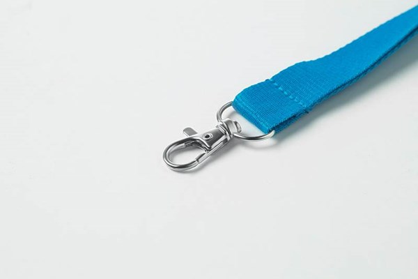 Obrázky: Tyrkysová šnúrka na krk s kovovou karabínkou, Obrázok 2