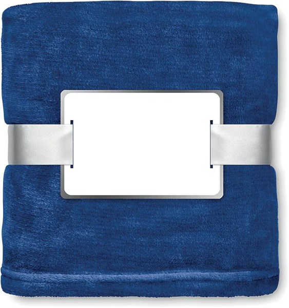 Obrázky: Modrá flísová deka s komplimentkou, Obrázok 2